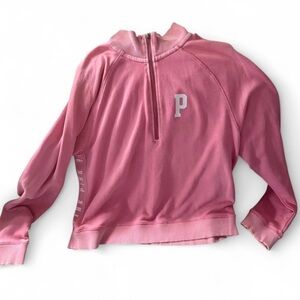 Womens Victoria’s Secret Pink Half Zip Sweater Size L